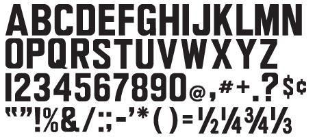 Square Letter Font Logo - Wagner Zip-Change® Modern Solid Letters – National Readerboard Supply