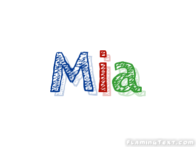 Mia Name Logo - Mia Logo | Free Name Design Tool from Flaming Text