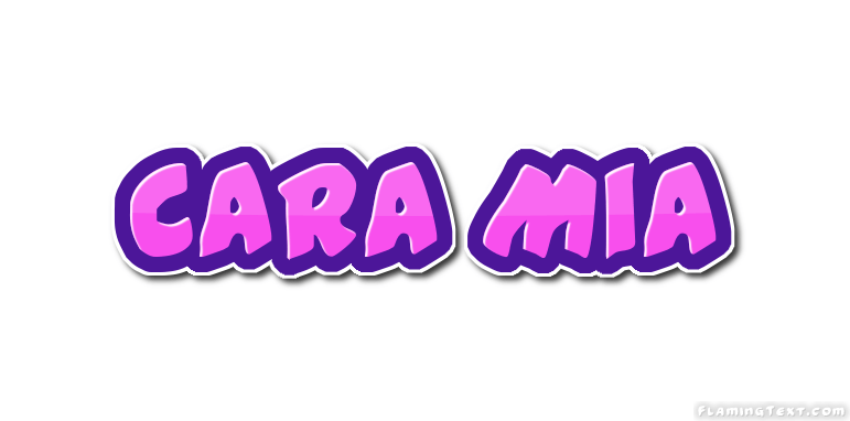 Mia Name Logo - Cara Mia Logo | Free Name Design Tool from Flaming Text