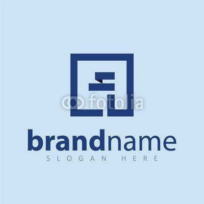 Square Letter Font Logo - Square Letter Abstract Logo stock template. Buy Photo. AP Image