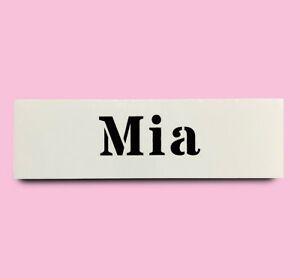 Mia Name Logo - MIA STENCIL girls name 30mm tall 76mm wide ALPHABET STENCIL LETTERS ...
