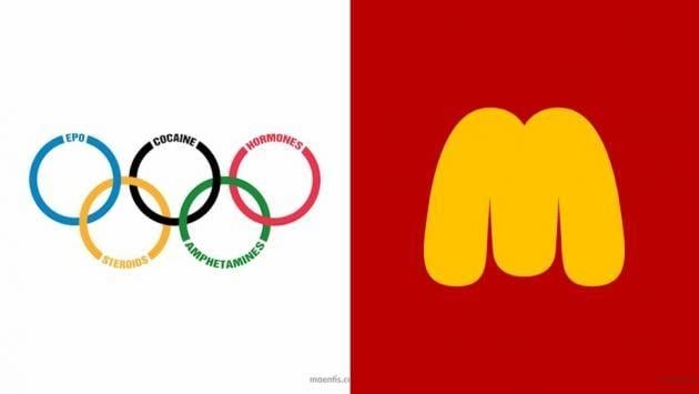 Famous Simple Logo - Famous Brands Get Parodied With These Logos - FOOYOH ENTERTAINMENT