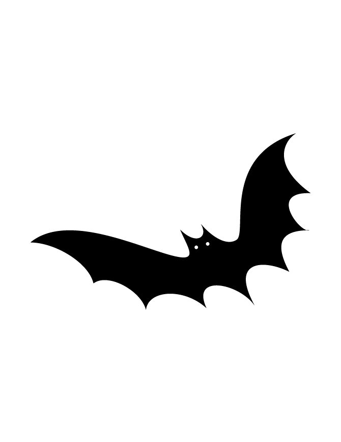 Bat Silhouette Images for Logo - Bat Silhouette 8 | H & M Coloring Pages