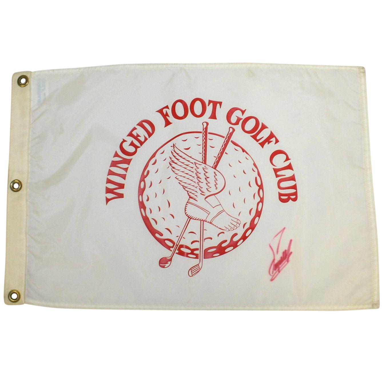 Red Winged Foot Logo - Lot Detail Zoeller Signed Winged Foot Golf Club White Red