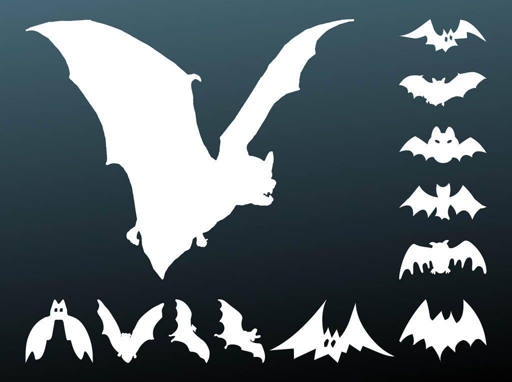 Bat Silhouette Images for Logo - Bats Silhouettes Vector Art & Graphics | freevector.com