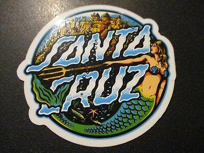 Santa Cruz Dot Logo - SANTA CRUZ SKATE 3.25 Sticker MERMAID DOT Logo skateboard helmets