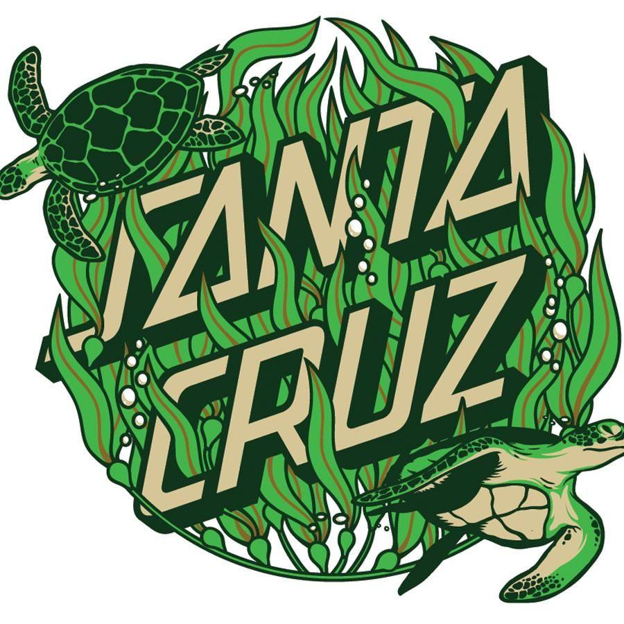 Santa Cruz Dot Logo - Santa Cruz Kelp Dot Sticker - 6in - Green – SkateAmerica
