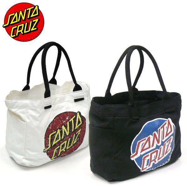 Santa Cruz Dot Logo - fatmoes: SANTACRUZ (Santa Cruz) canvas tote bag dot logo print ...
