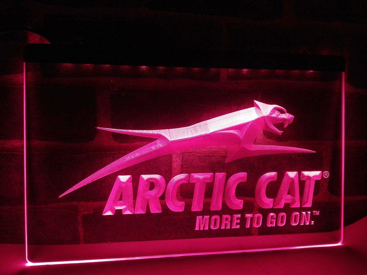 Snowmobiles Logo - Arctic Cat Snowmobiles Logo LED Sign – TheLedHeroes - Vintagily.store