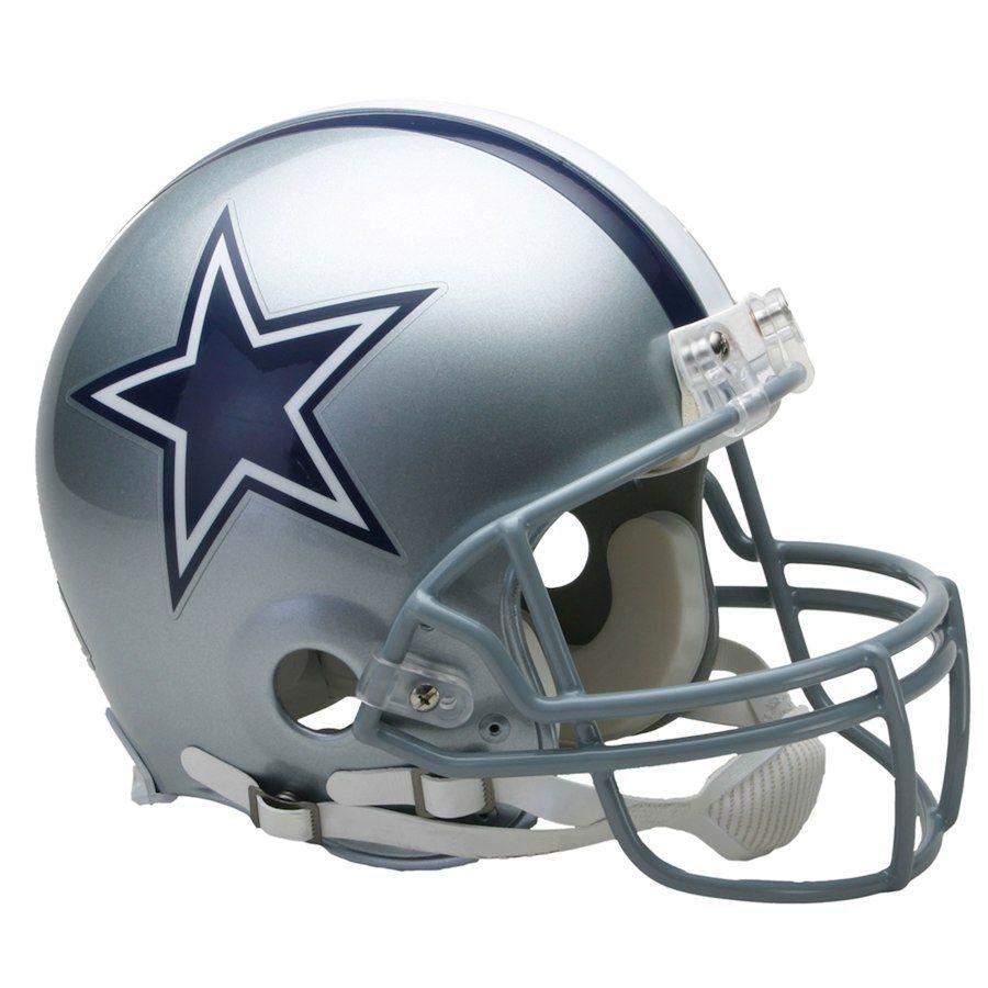 Cowboys Helmet Logo - Riddell Dallas Cowboys VSR4 Full-Size Authentic Football Helmet