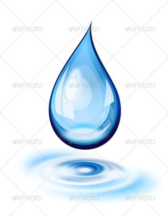 Water Drip Logo - Water Drop Icon #GraphicRiver Water drop and ripples icon. This ...