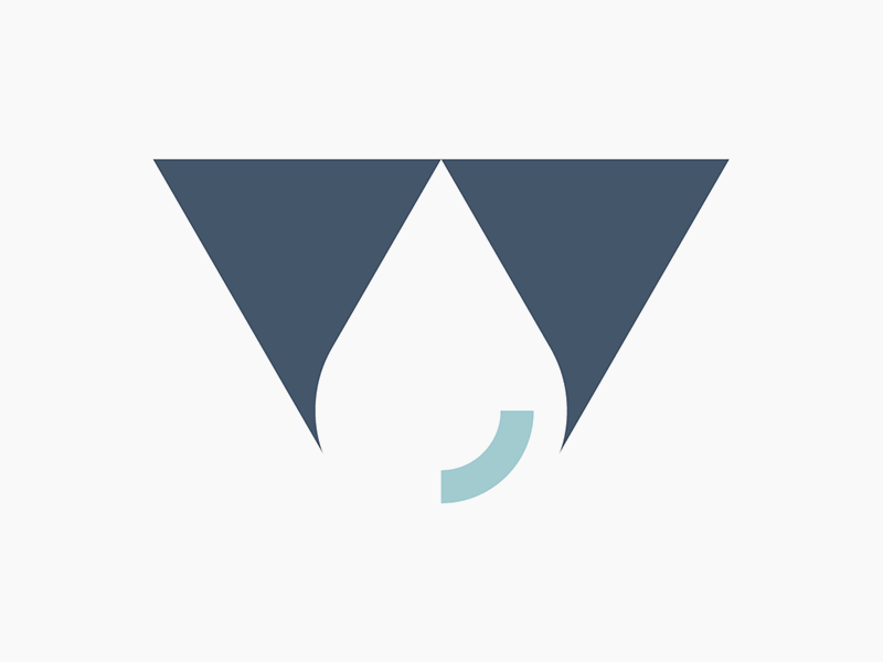 Water Drip Logo - W Logo Concept by Projekt, Inc. | Dribbble | Dribbble