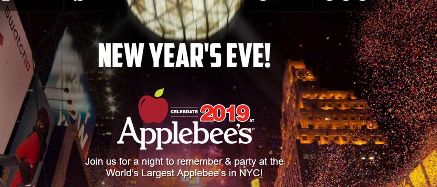 Applebee's Official Logo - NYE2019: Applebee's 42nd Street. Times Square NYC