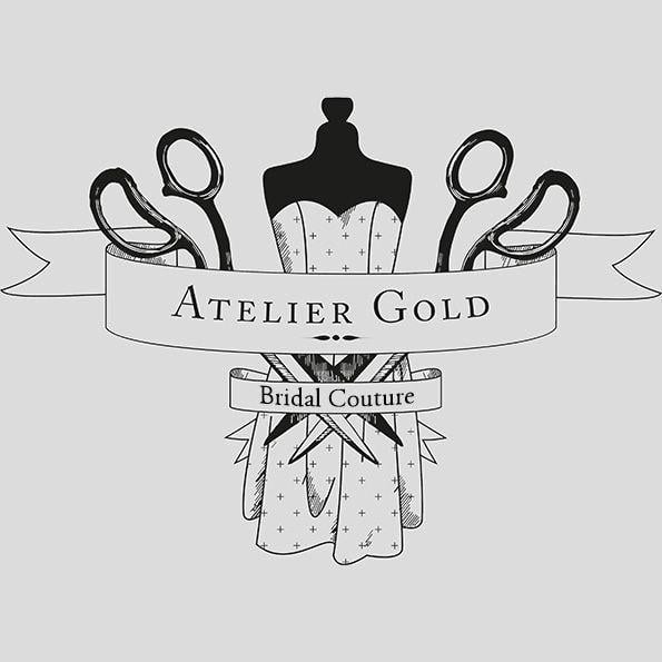 Bridal Couture Logo - Bespoke. Atelier Gold Custom Made Dresses