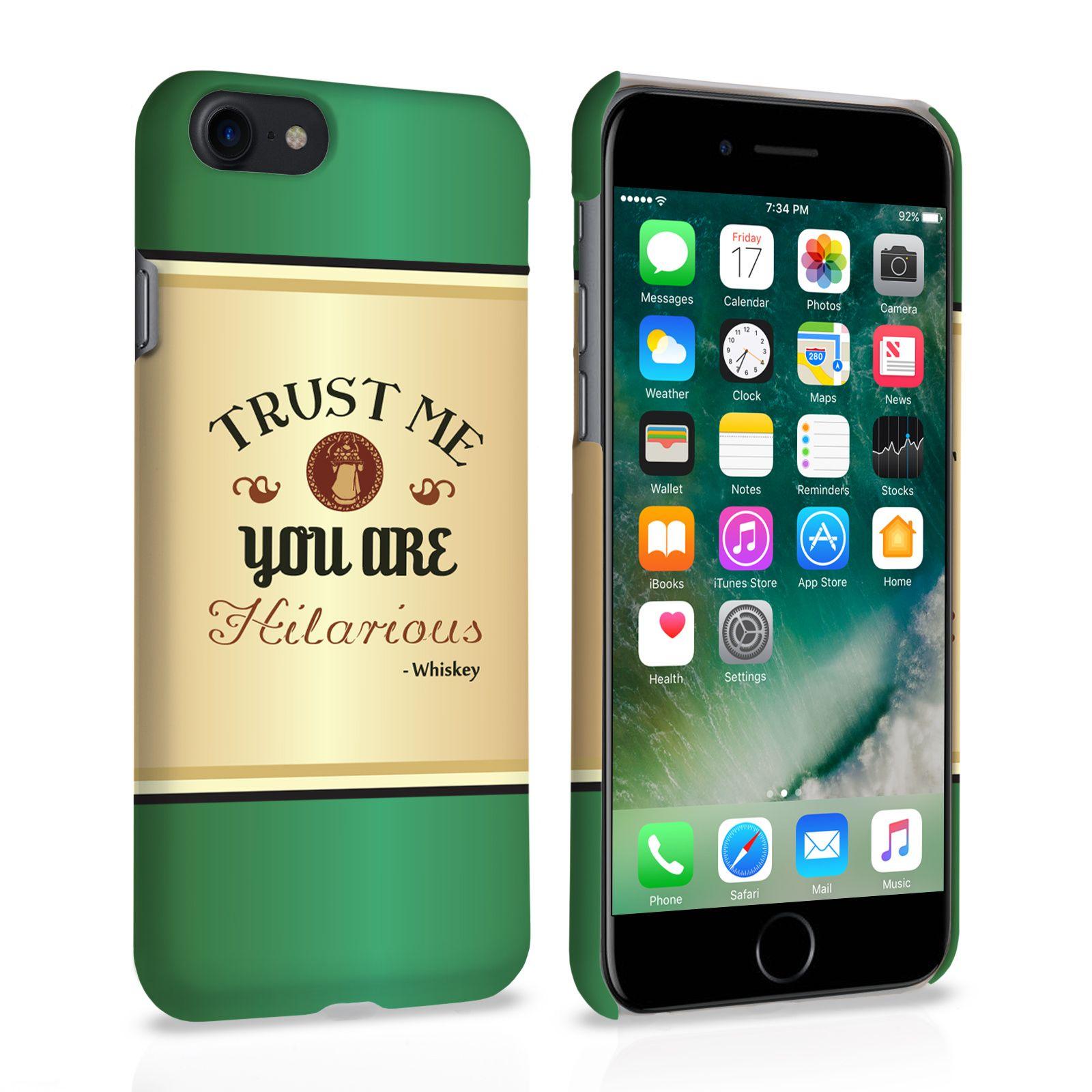 Quotation in Green Phone Logo - Caseflex iPhone 7 Irish Whiskey Quote