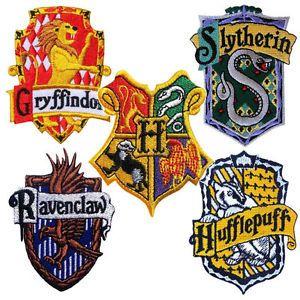 Harry Potter House Logo - Harry Potter Patch House Badge Crest Embroidered Iron Sew On ...