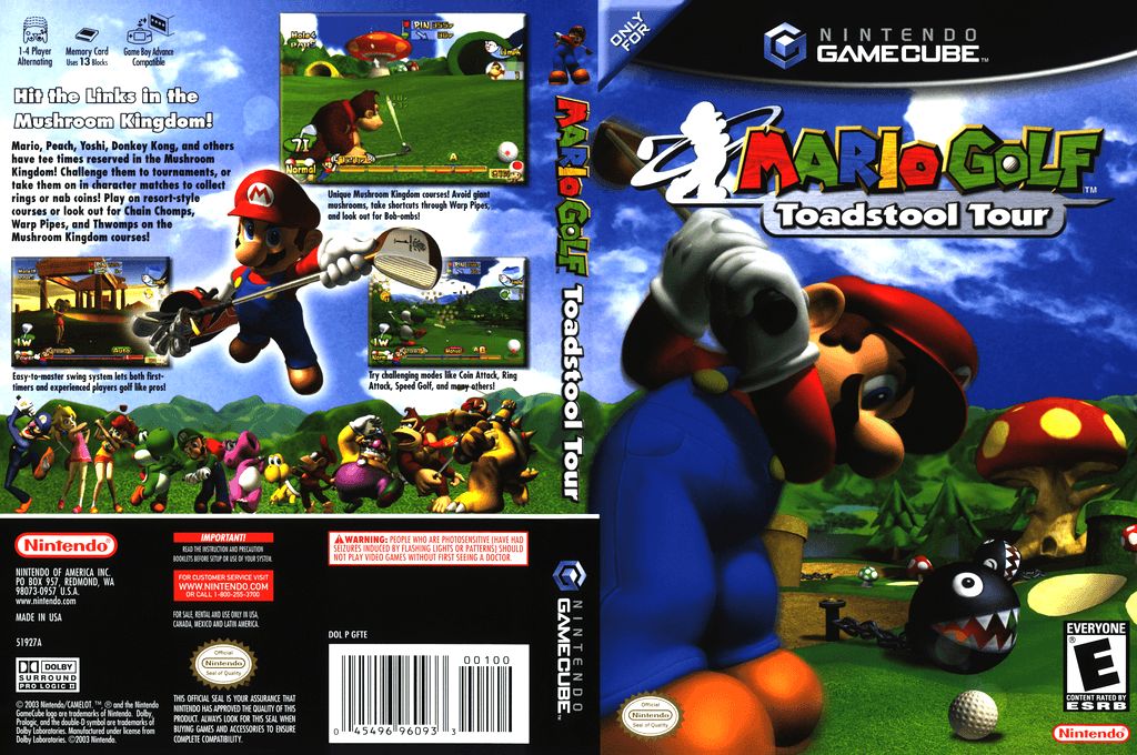 Mario Golf Toadstool Tour Logo - GFTE01 Golf: Toadstool Tour