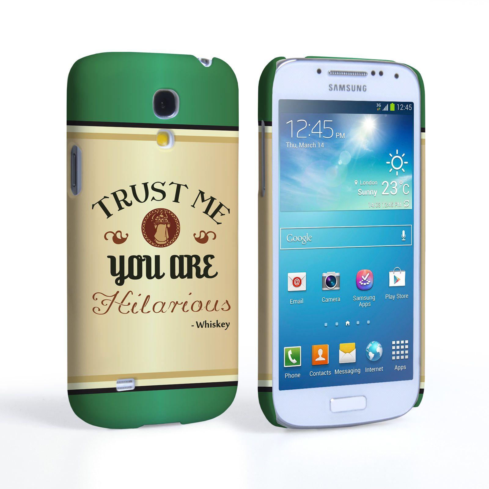Quotation in Green Phone Logo - Caseflex Samsung Galaxy S4 Mini Whiskey Case | Mobile M