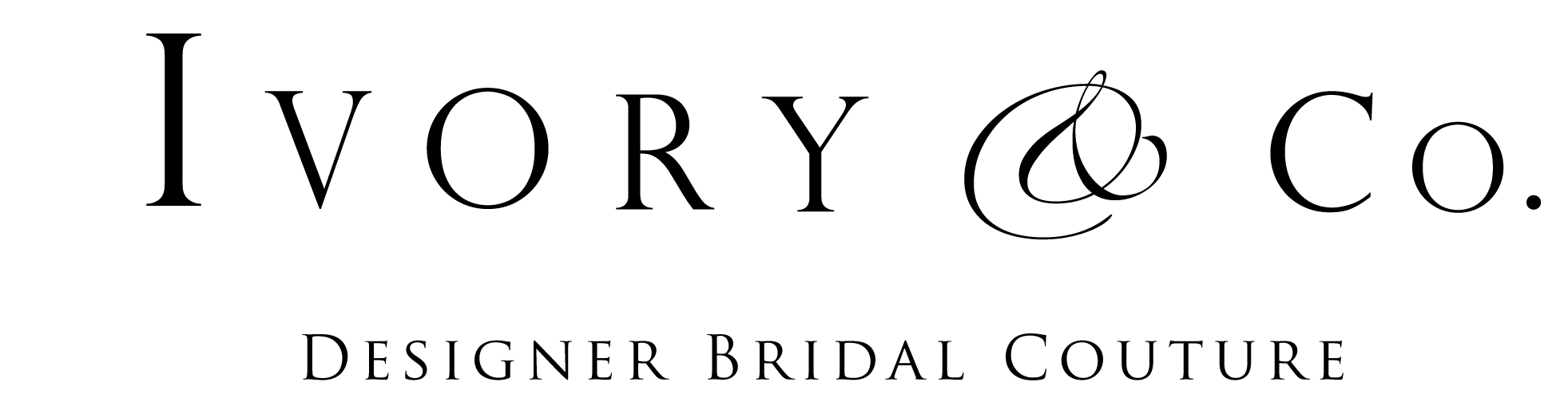 Bridal Couture Logo - Ivory & Co. - Silk designer bridal gowns
