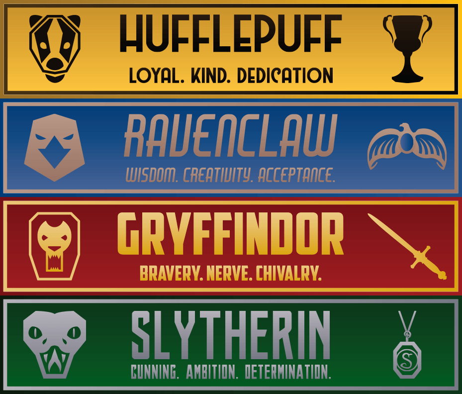 Harry Potter House Logo - Hogwarts Houses logos I made : harrypotter
