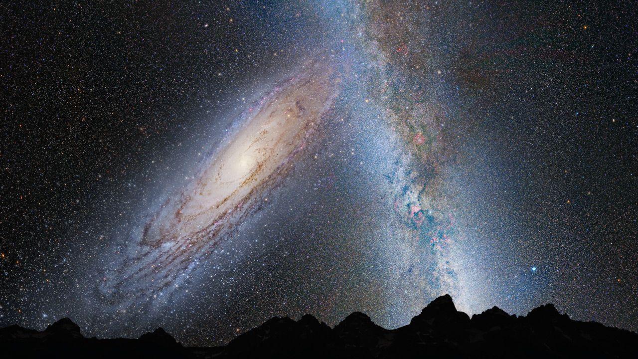 Unfilitered NASA Logo - NASA's Hubble Shows Milky Way is Destined for Head-On Collision ...