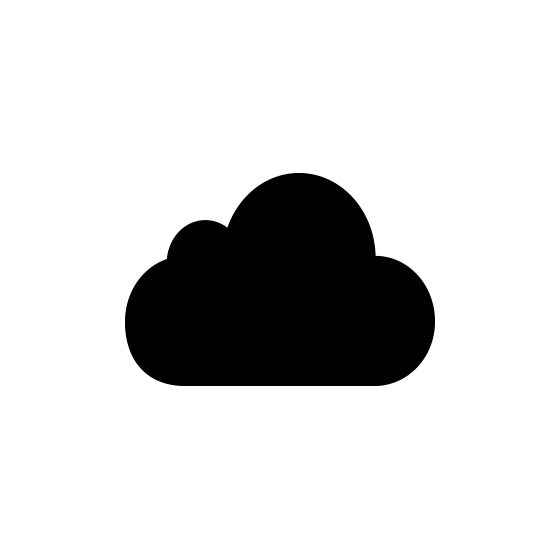 Black Cloud Logo - Black cloud icon png vector