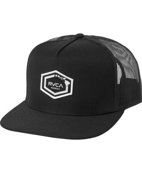 RVCA Hawaii Logo - Hawaii Hex Patch Trucker Hat | RVCA