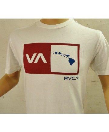 RVCA Hawaii Logo - Men's RVCA Hawaii Tee - Island Square; Color Options: Vintage White ...