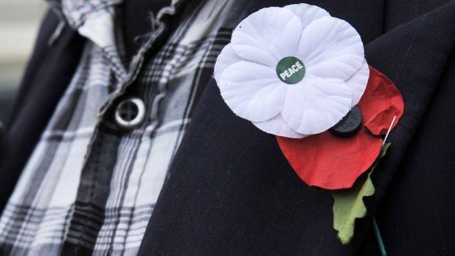 Red White BBC Logo - White poppy: How is it different from the red remembrance symbol