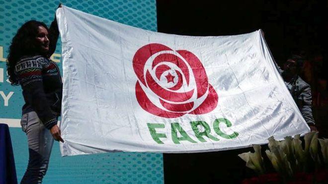 Red White BBC Logo - Farc former rebels choose new political party name and logo