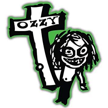 Ozzy Osbourne Cross Logo - Ozzy Osbourne Cross Vynil Car Sticker Decal - Select Size, Decals ...
