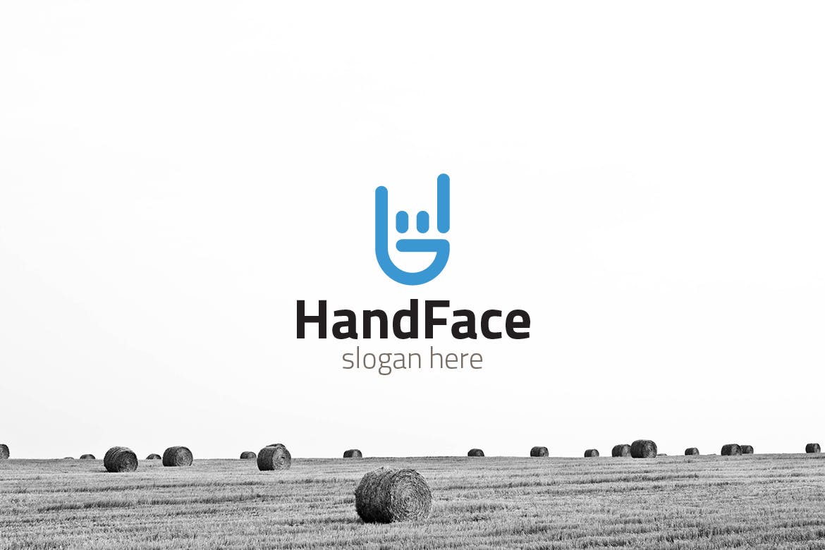 Hand Face Logo - Hand Face Logo Free Download | Graphic-dl