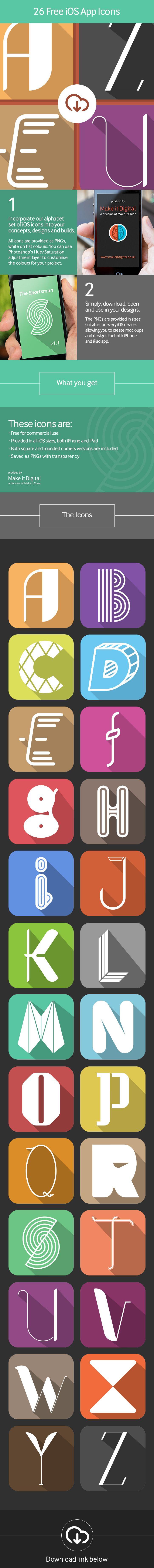 Alphabet App Logo - Free 26 iOS alphabet app icons for you to use. Download from the ...