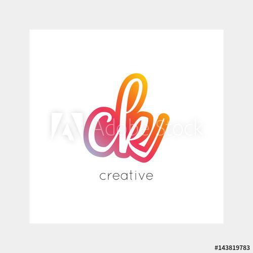 Alphabet App Logo - CK logo, vector. Useful as branding symbol, app icon, alphabet