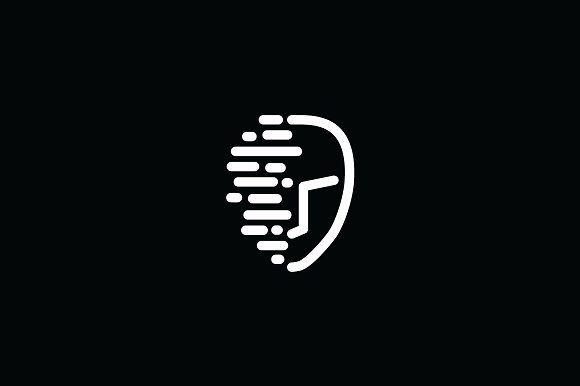 Hand Face Logo - Digital Face Logo Template ~ Logo Templates ~ Creative Market