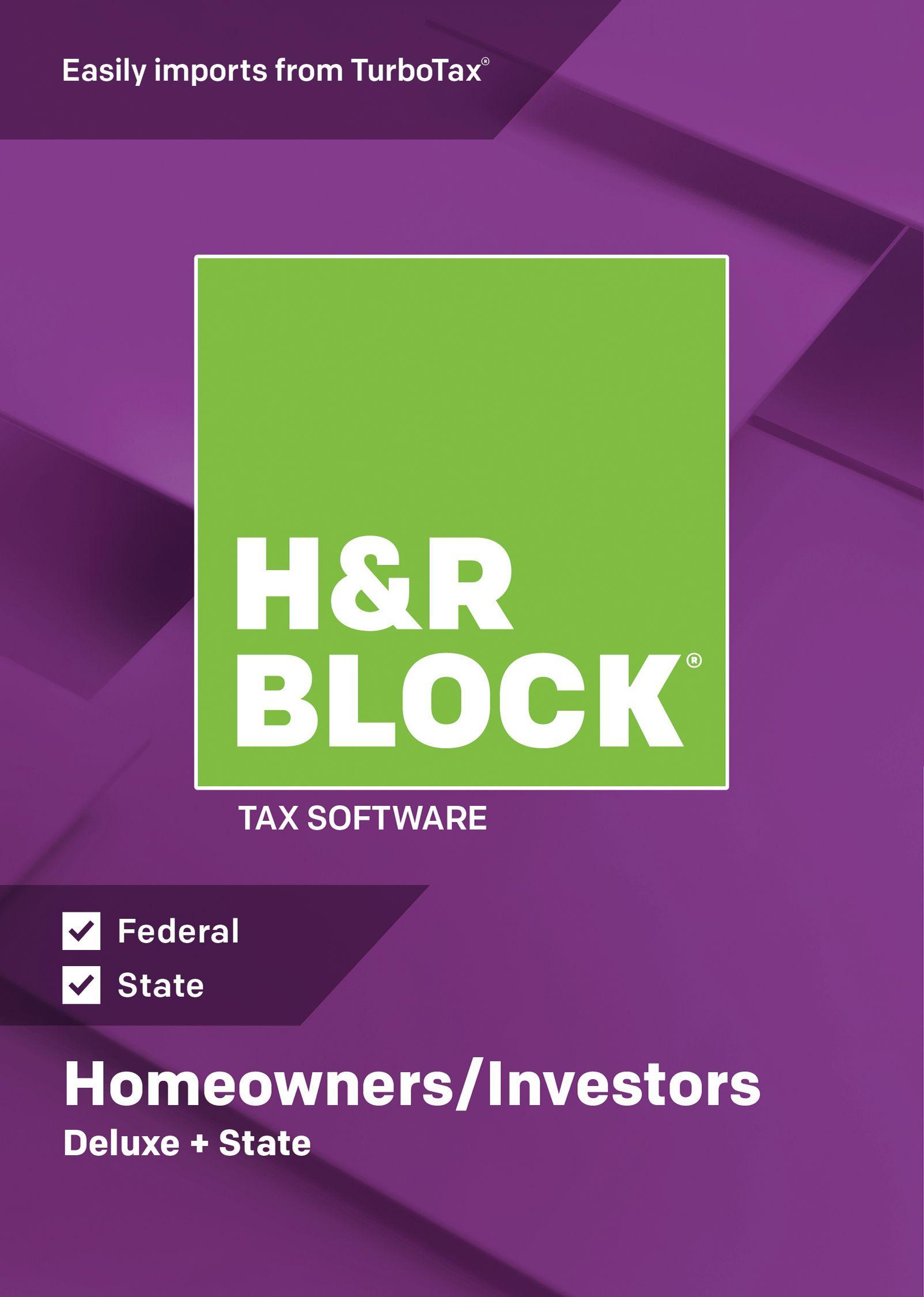 Slickdeals Logo - H&R Block 2018 Tax Software: Deluxe + State Windows, Email Delivery