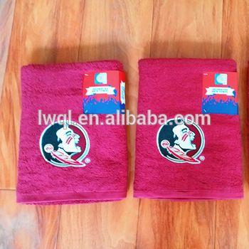 Hand Face Logo - Cotton Terry Logo Embroiery Printed Gym Fitness Bath Hand Face Towel
