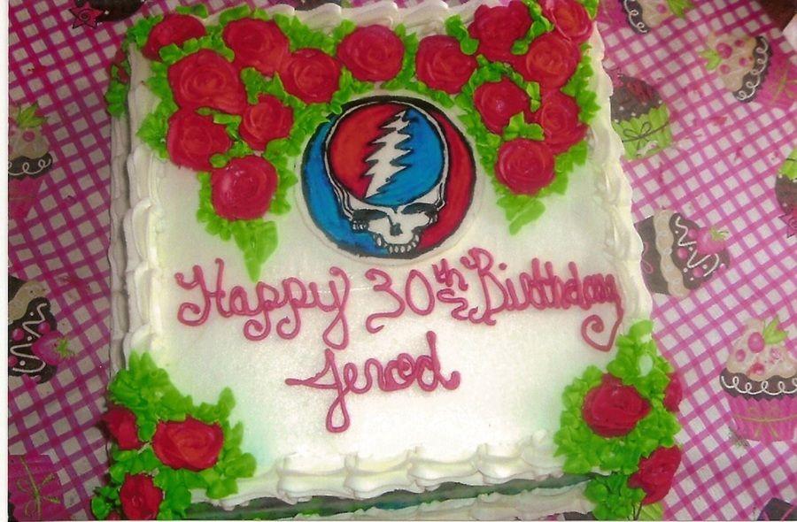 Hand Face Logo - Grateful Dead Cake I Did Steal Your Face Logo Was Hand Painted