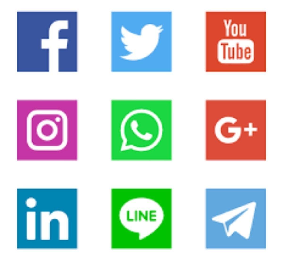 Social Networking Sites Logo - 4 social networking websites with logo and slogan - Brainly.in