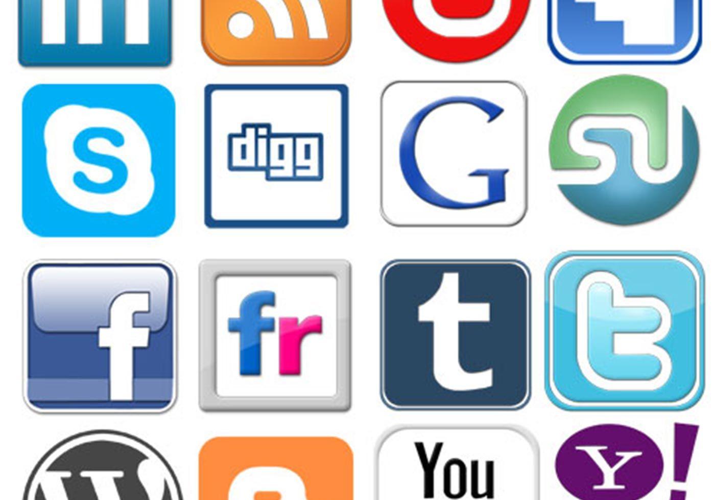 Social Networking Sites Logo - Free Social Networking Logos Shapes