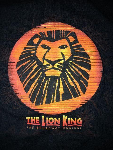 Lion King Broadway Logo - Disney The Lion King The Broadway Musical Size Medium Black T Shirt ...