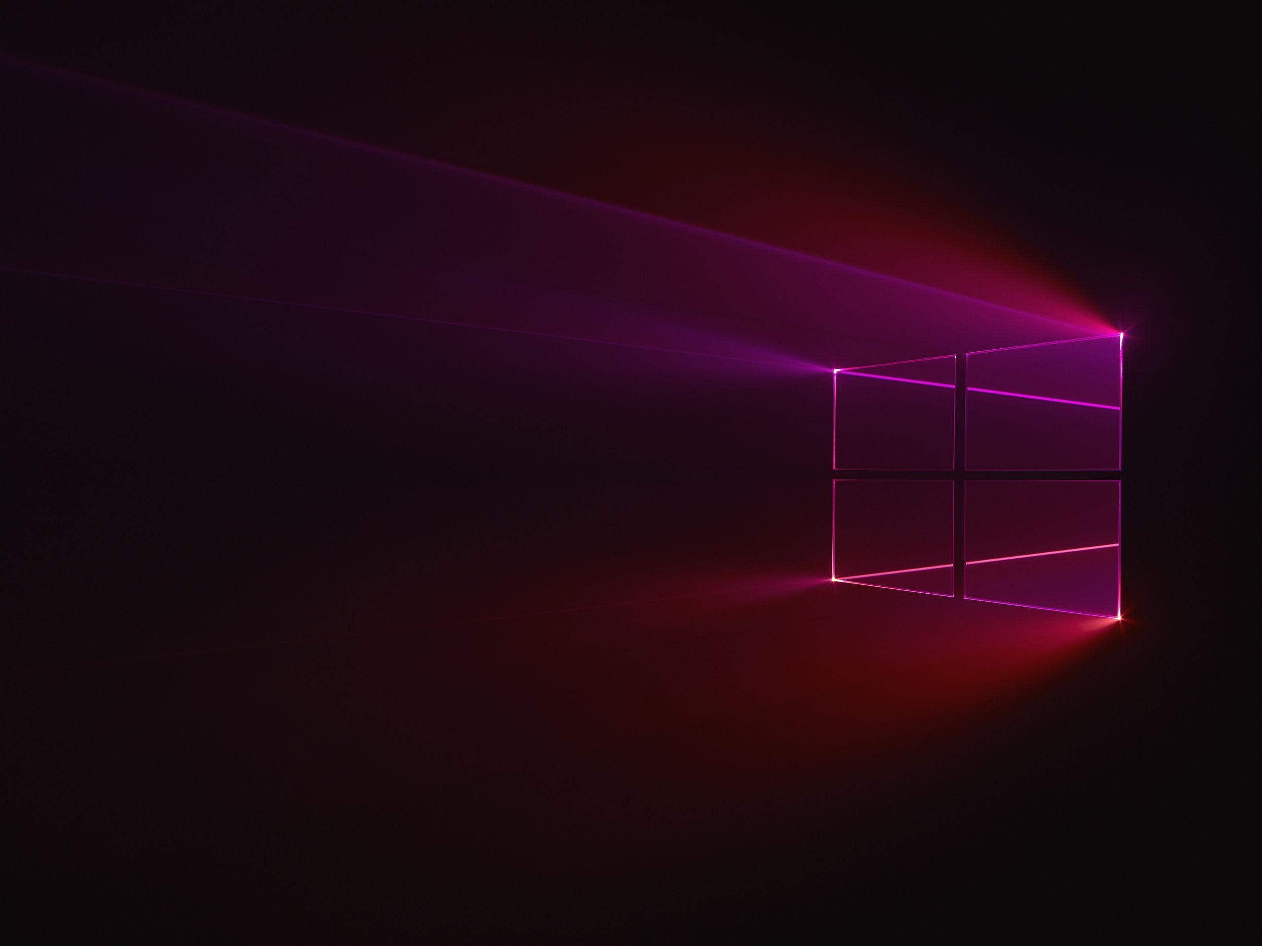 Purple and Black Windows Logo - Windows 10