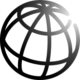 Black and White World Logo - extra Bank Group Archives Holdings