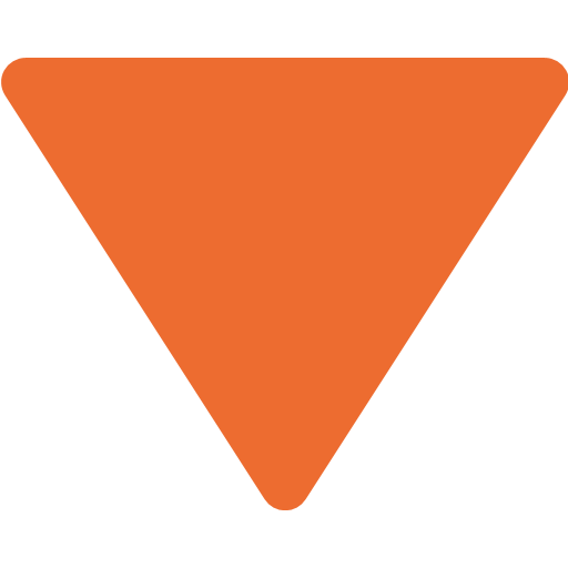 Orange or Red Triangle Logo - Down-Pointing Small Red Triangle Emoji for Facebook, Email & SMS ...