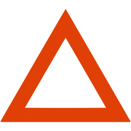 Orange or Red Triangle Logo - Soylent red triangle outline icon - Free soylent red shape icons