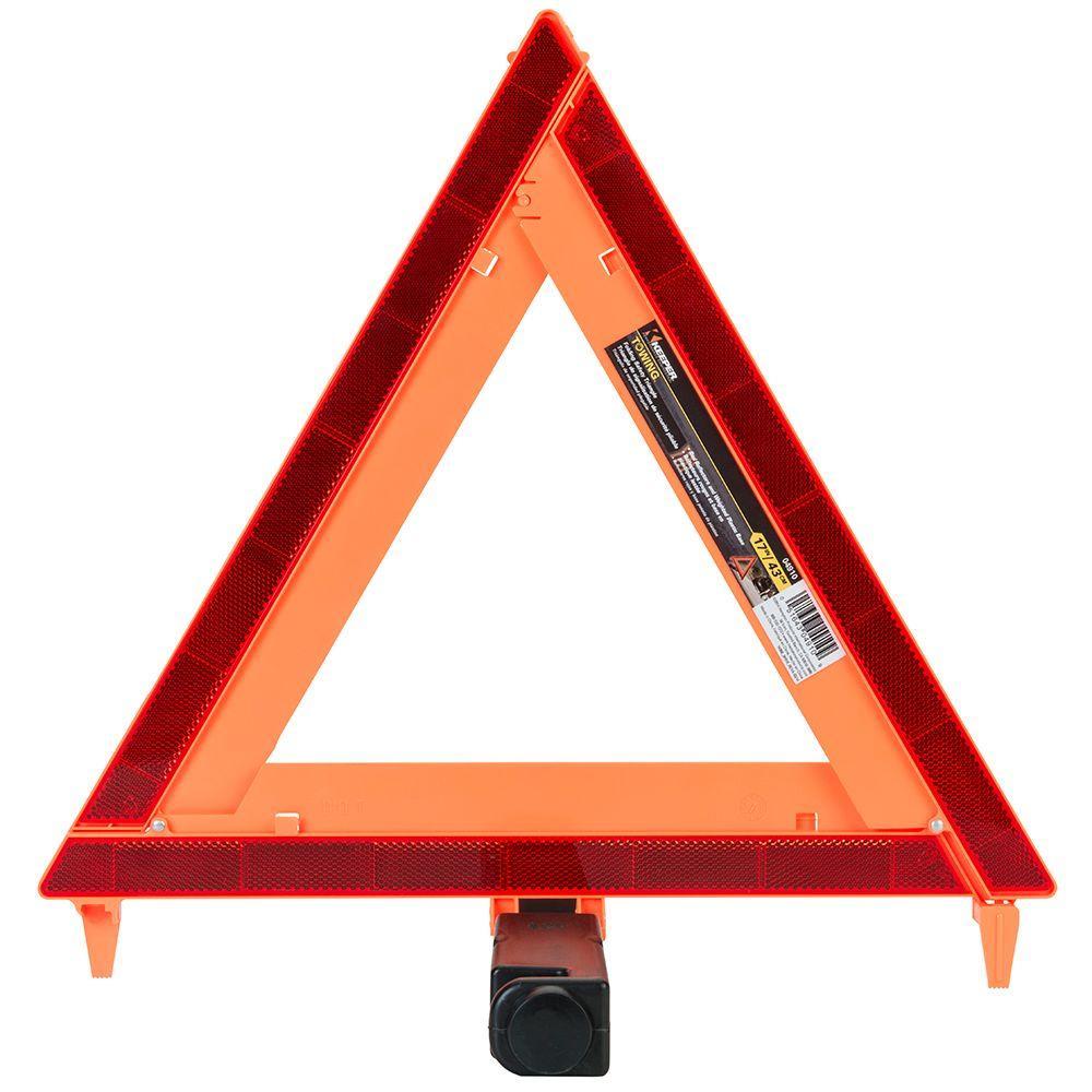 Orange or Red Triangle Logo - Keeper 17 in. Orange Folding Safety Triangle-04910 - The Home Depot