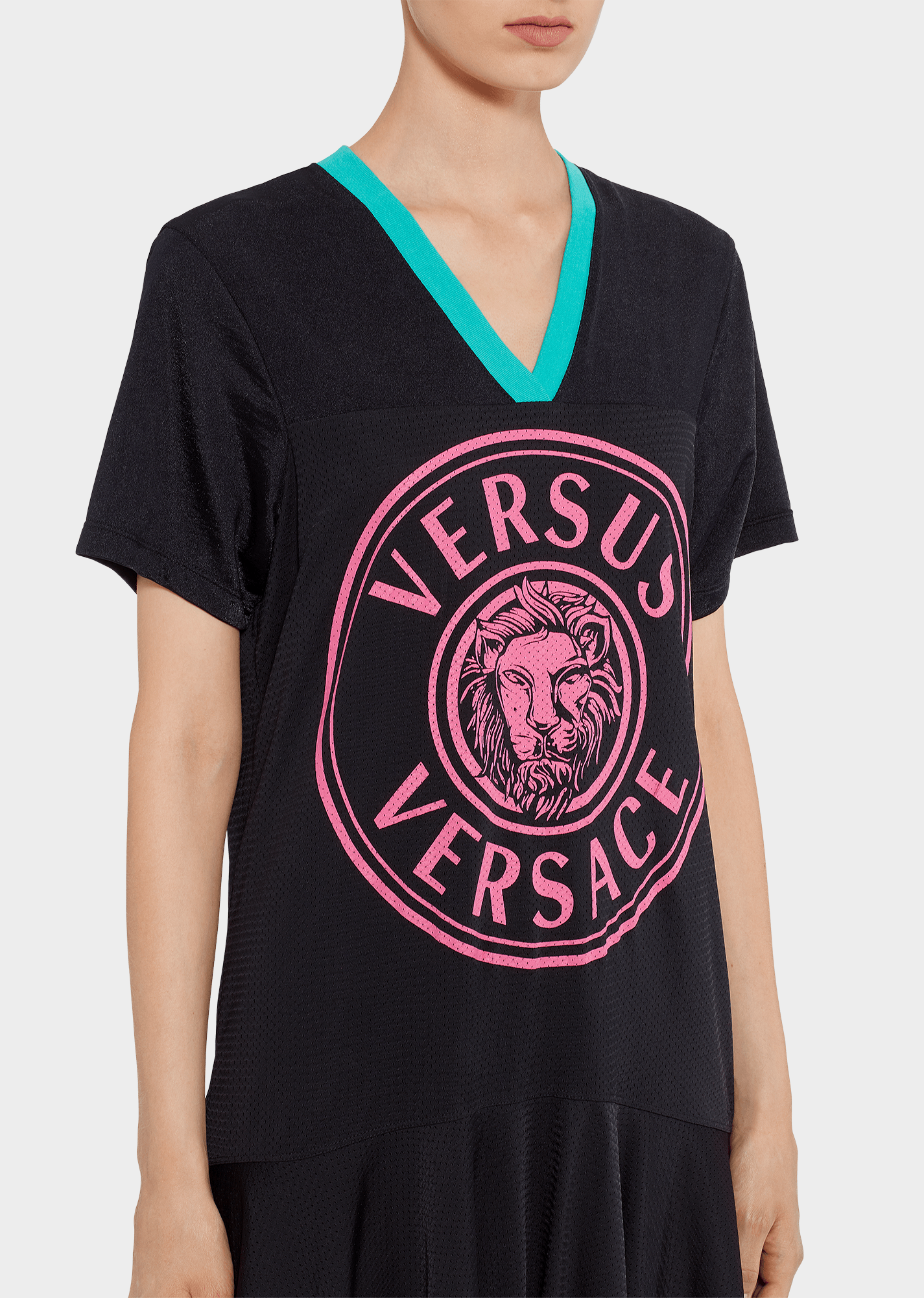 Versace Lion Logo - Versus Versace Contrast Lion Head Logo Dress for Women | US Online Store