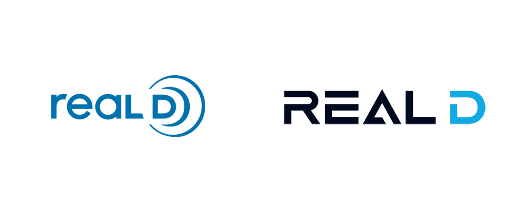 Aqua D Logo - Brand New: New Logo for RealD