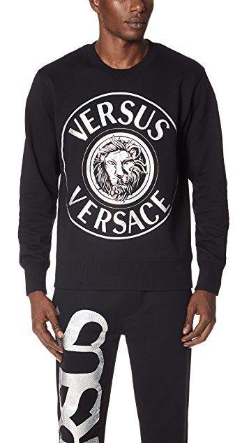 Versace Lion Logo - Versus Versace Lion Logo Pullover Sweatshirt | EAST DANE