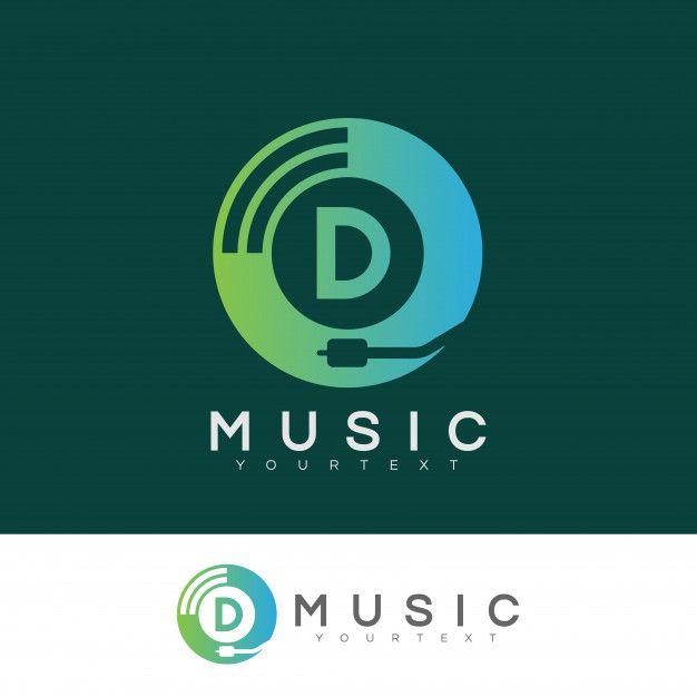 Aqua D Logo - Music initial letter d logo design Vector | Premium Download